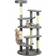 Pawhut Cat Tree Tower with Scratching Posts 136cm