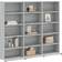 vidaXL 815484 Gray Sonoma Oak Book Shelf 89.5cm