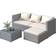 Bigzzia 5 Piece Outdoor Lounge Set, 1 Table incl. 2 Sofas