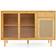 Costway Modern Bamboo Buffet Natural Sideboard 119.4x82.6cm