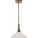 Uttermost Brookdale Aged Brass/White Pendant Lamp 33cm