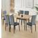 Hallowood Cullompton Brown Dining Set 80x160cm 7pcs