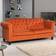 Artemis Home Maplewood Click-Clack Reclining Orange Sofa 217cm 3 Seater