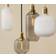 Normann Copenhagen Amp White/Brass Pendant Lamp 11.2cm