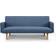 Homedetail Ryan Chevron Design Blue Sofa 185cm 3 Seater