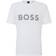 BOSS Cotton-Jersey Regular-Fit T-shirt with Mesh Logo - White