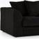 B&Q Luxor Jumbo Cord Black Sofa 212cm 4 Seater