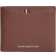 Tommy Hilfiger Leather Credit Card And Coin Holder - Dark Chestnut