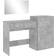 vidaXL 3276521 Concrete Grey Dressing Table 39x80cm 3pcs