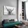 LZN Highland Cow Rustic Black/White Wall Decor 61x40.6cm