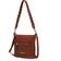 MKF Collection Nala Vegan Color Block Leather Women Shoulder Bag - Cognac Brown