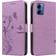 Embossed Butterfly And Card Slot Wallet Case with Hand Strap for Motorola Moto G14