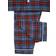 Mini Vanilla Kid's Traditional Check Pyjama Set - Blue/Red