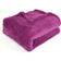 EHC Teddy Fleece Super Soft Warm Fluffy Blankets Purple (170x130cm)