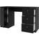 Madesa Modern Black Writing Desk 45x136cm