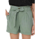 Only Regular Fit High Waist Shorts - Groen/Lily Pad