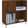 vidaXL Engineered Wood Brown Oak Storage Cabinet 84.5x89cm