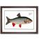 East Urban Home Idus-Carp Fish by M.E. Bloch Painting Walnut Framed Art 50x35cm