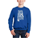 LA Pop Art Kid's Sweet Home Alabama Word Art Crewneck Sweatshirt - Royal