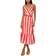 Adrianna Papell Striped Midi Dress - Red/White