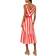 Adrianna Papell Striped Midi Dress - Red/White