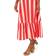 Adrianna Papell Striped Midi Dress - Red/White