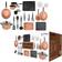 Gr8 Home Student Kitchen Starter Kit Cookware Set with lid 21 Parts