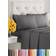 CGK Unlimited Comfy Breathable & Cooling Bed Sheet Grey (274.3x259.1cm)