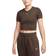Nike Sportswear Essential Women's Slim Cropped T-shirt - Baroque Brown/White