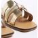 River Island Leather Flat - Gold