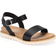 Sun + Stone Madie Slingback Ankle Strap Sandals - Black