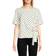 Tommy Hilfiger Women's Side Tie Cuffed Sleeve Blouse - Ivory/Midnight