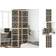 vidaXL 358800 Brown/Black Room Divider 110x220cm 3pcs