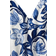 H&M Long A-line Dress - White/Blue Floral