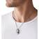 Diesel Double Pendant Necklace - Silver/Black