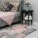 The Rug House Retro Blush Grey, Pink 60x110cm