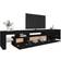 vidaXL LED Lights Media Black TV Bench 215x40cm