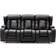 More4Homes Caesar Black Sofa 207cm 3 Seater