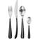 Robert Welch Contour Noir Satin Cutlery Set 24pcs