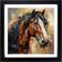 Natur Pur Shire Horse Expressionism No.1 Black Framed Art 45x45cm