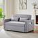 Simplie Fun Linen Loveseat Grey Sofa 137.2cm 2 Seater