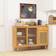 Costway Modern Bamboo Buffet Natural Sideboard 119.4x82.6cm