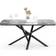 Ceramic Marble Effect Black Dining Table 89.5x160cm