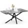 Ceramic Marble Effect Black Dining Table 89.5x160cm