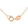 Genevive Heart Shape Necklace - Rose Gold/Green/Transparent