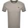 Fred Perry Twin Tipped T-shirt - Warm Grey/Carrington Brick