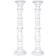 Topfurnishing Carved Antique White Candle Holder 61cm 2pcs