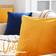 Deconovo Crushed Velvet Throw Cushion Cover Yellow (40x40cm)