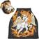 Vnurnrn White Unicorn Fire Horse Stretchy Baby Car Seat Cover