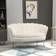 Homcom Modern Velvet Loveseat Cream Sofa 130cm 2 Seater